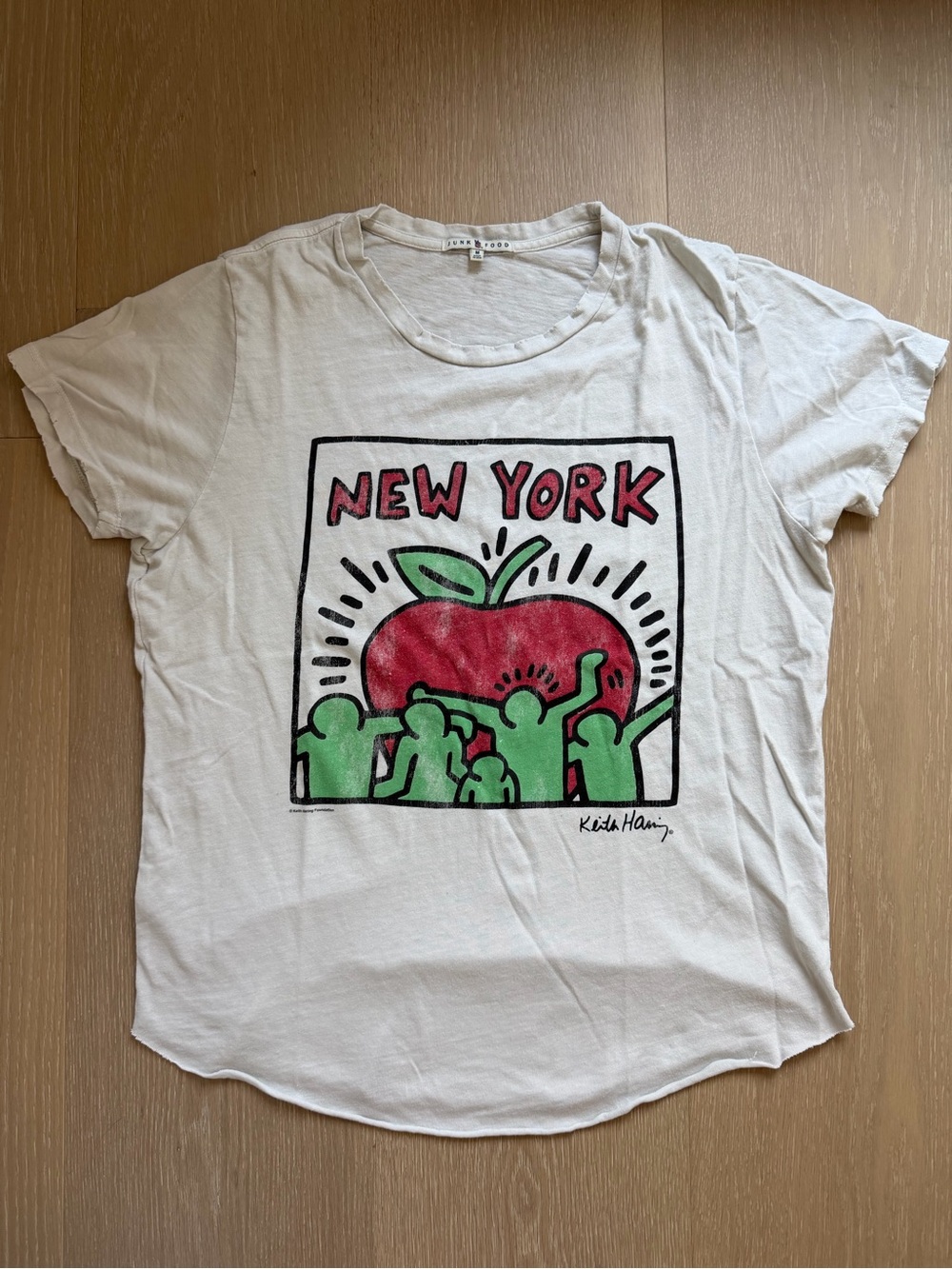 Junk Food Keith Haring New York t-shirt with worn look - made in USA